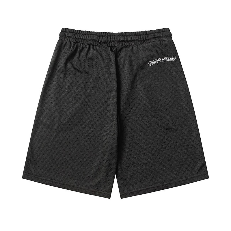 Chrome Hearts Mesh Varsity black Shorts back view